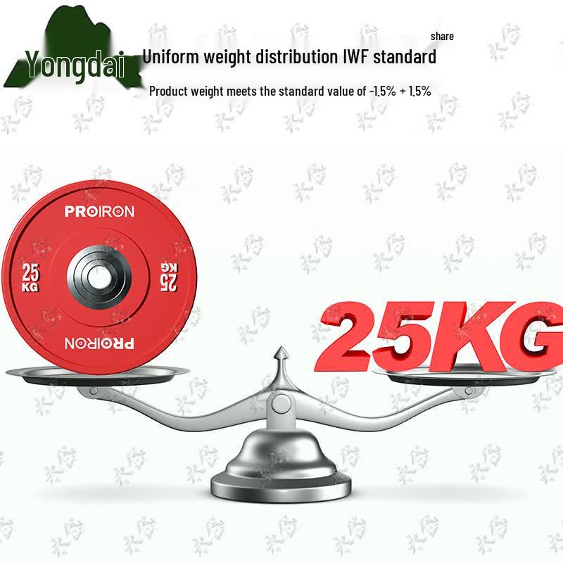 Colored Rubber Barbell Plates