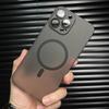 Роскошный ультратонкий чехол для беспроводной зарядки Magsafe Magnetic для iPhone 16 15 14 13 12 11 Pro Max Plus полупрозрачный матовый твердый чехол