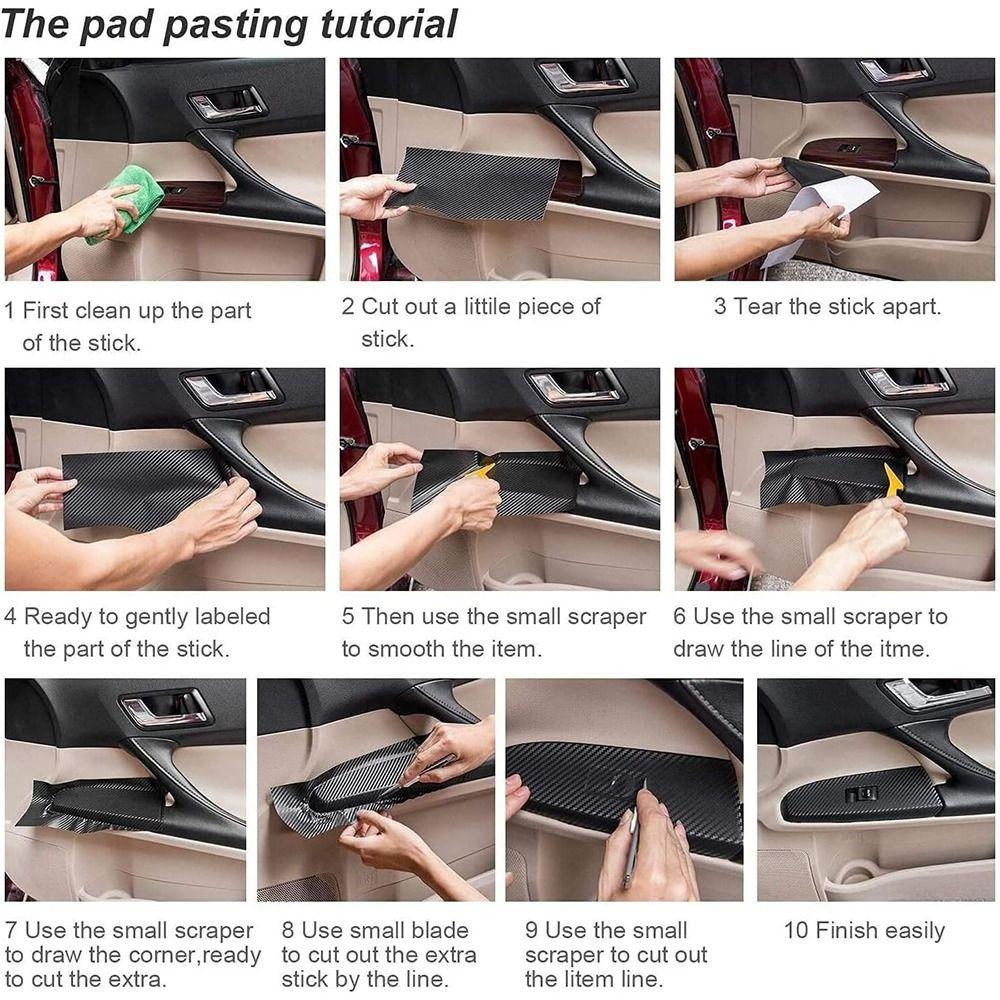 50x30 см Виниловая пленка из углеродного волокна с рисунком самолета 6D Самоклеящаяся Наклейки на корпус мотоцикла Замена краски Обмотка Рулон