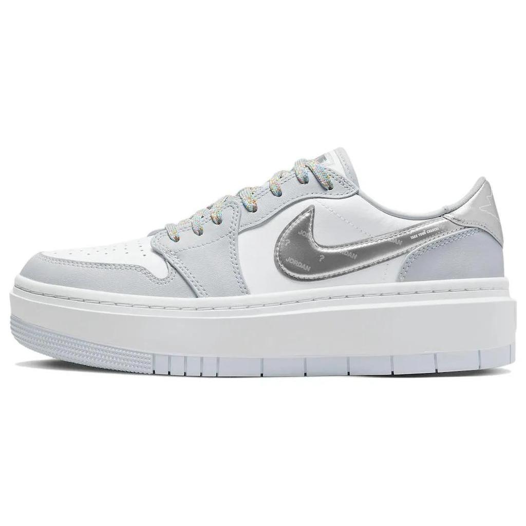 Womens Air Jordan 1 Elevate Low SE 'Tear Away - White' (women's sizes) White / Metallic Silver / White Vintage Basketball Shoes DX6069 101