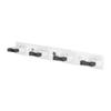 Wall Mounted Mop Broom Organizer Holder Kitchen Balcony Storage - 3 Or 4 Clip 2 Hook Design Iron TPR Modern