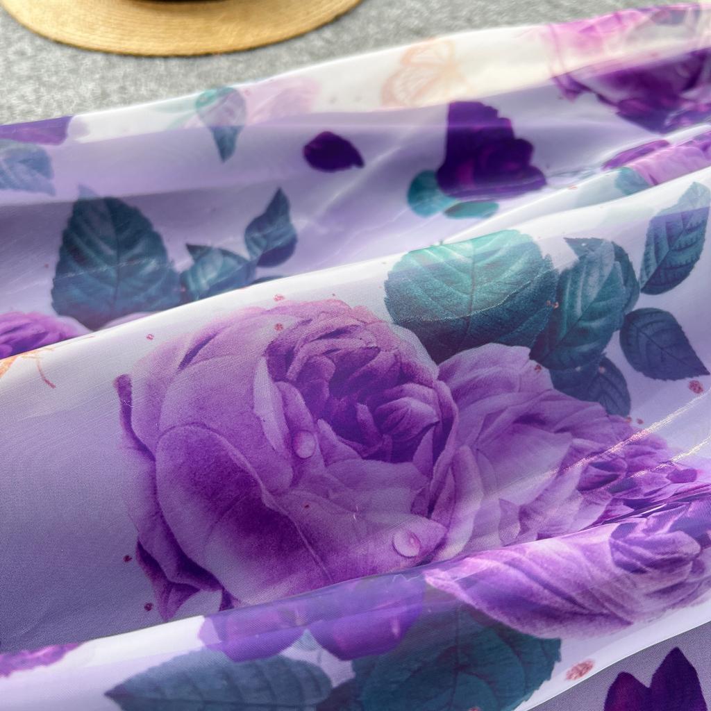 Летнее великолепное платье из органзы с цветочным принтом, женское платье на одно плечо с бантом и цветочным принтом, с высокой талией, в стиле бохо, с длинным разрезом