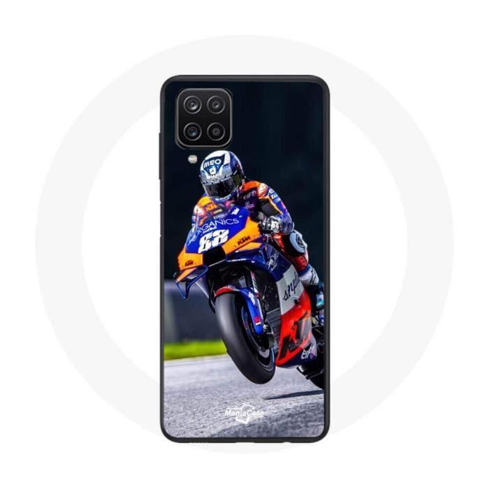 Чехол - maniacase - Galaxy A12 - Черный - Гибкий - Moto GP 88