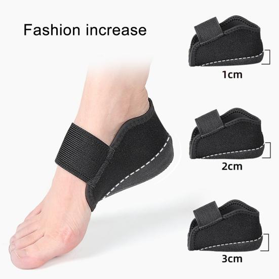 2Pcs/Pair Practical Non-slip Lightweight Heel Protector Height Increasing Pad Cover for Unisex