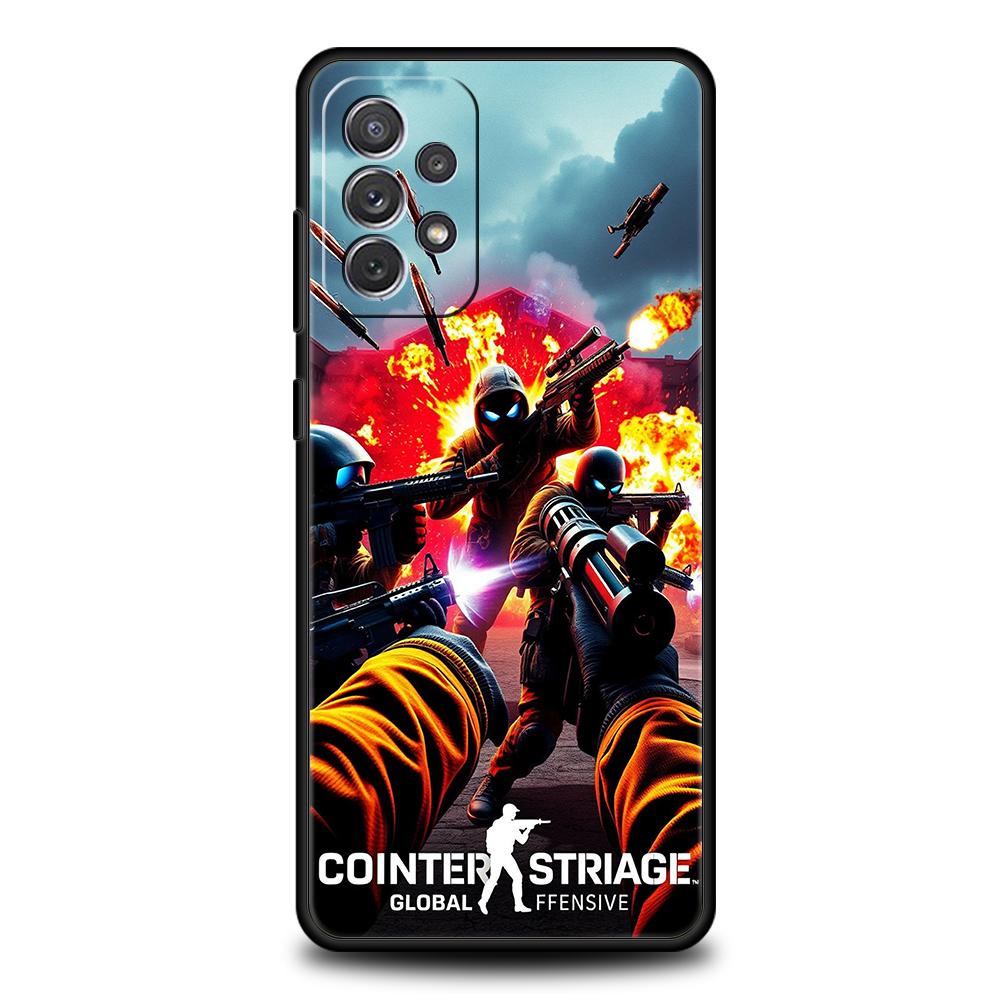 Чехол для телефона Counter Strike CS GO Горячая игра для Samsung Galaxy A55 A35 A15 A14 A25 A54 A51 A71 A72 A73 A32 A52 A52S A41 5G