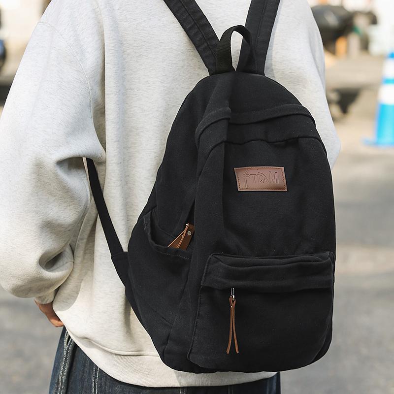 Школьный рюкзак для старшеклассников, женский, большой емкости, дорожный рюкзак, мужской, холщовый рюкзак