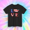 Love USA T-Shirt | American Flag Map Design | Patriotic Pride Gift Tee