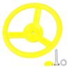 Small Steering Safe Educational Toy for Great for Outdoor Indoor and Outdoor Use Kids' Wheel, & Durable, Kids, Sports, (Yellow)