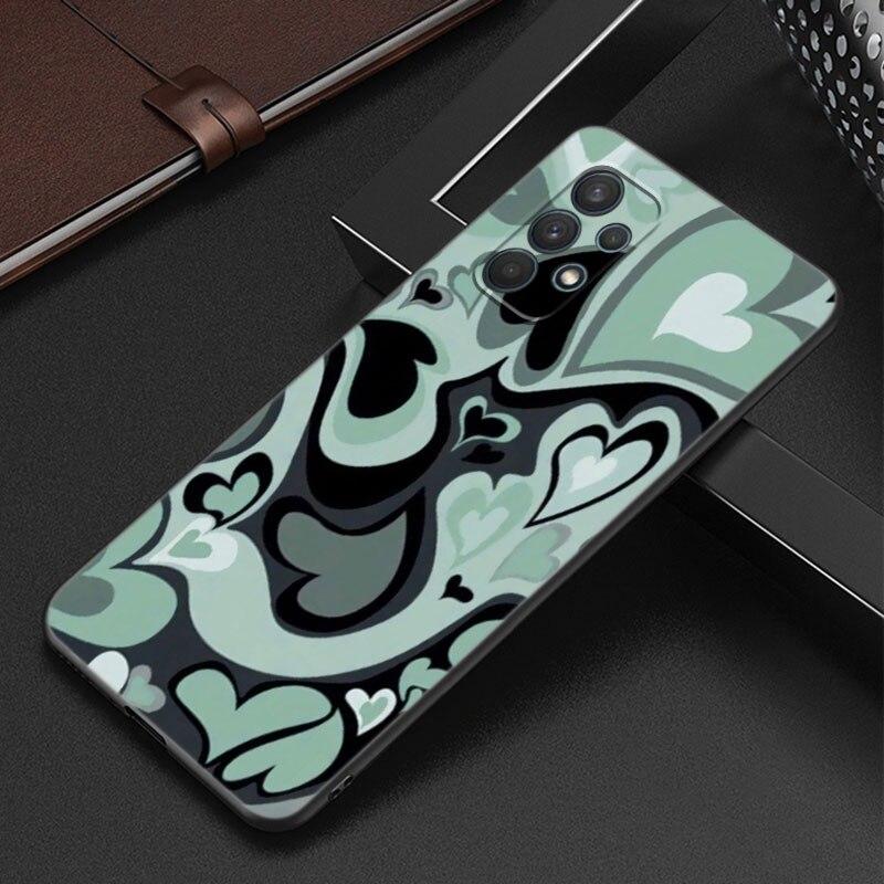 Чехол с узором в виде фиолетового сердца и вихря для Samsung Galaxy A12 A22 A31 A32 A50 A51 A70 A71 A72 A11 A21S A02S A10S A20S A30S A52 S 5G