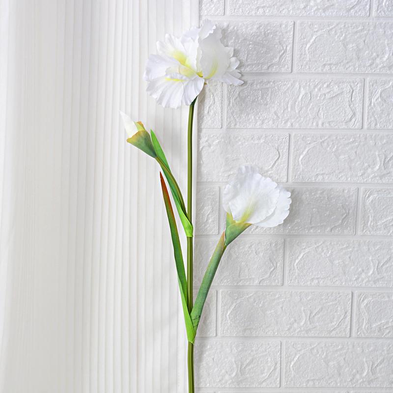 1pc Living Room Spring Decor Home Table Artificial Iris Flower Wedding Wedding Dress