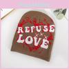 Unisex Knit Cap With Letter And Heart Embroidery Design For Fall Fashion Street
