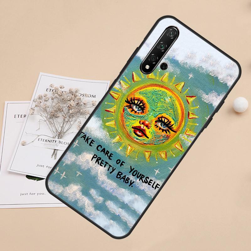 Indie Kids Aesthetic Hippie Acid Trip For Huawei Nova 10 9 SE 3i 7i 8i 11i 12i Y60 Y61 Y70 Y72 Y73 Y90 Y91 P20 P40 P30 Lite Case