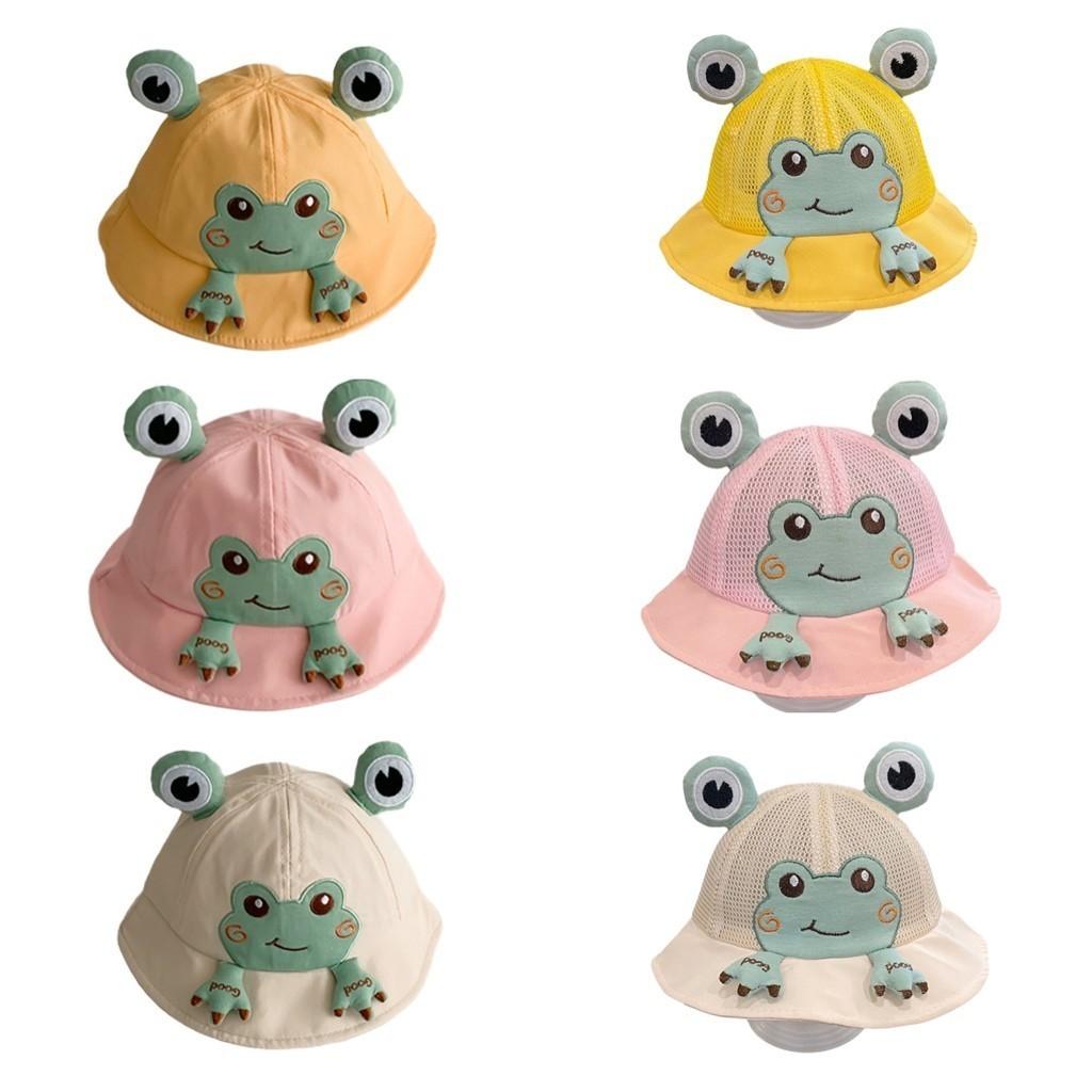 Очаровательная детская шапочка-бини с лягушкой для весны-лета для малышей и детей, кепка от солнца