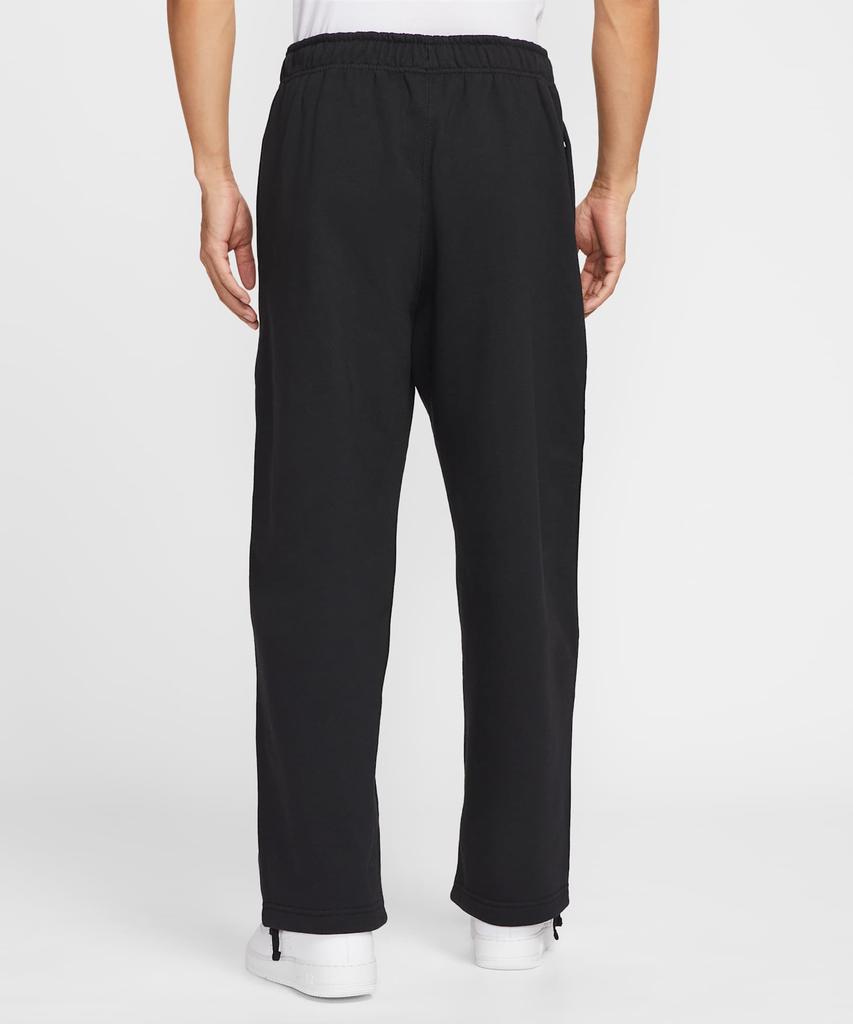 Nike Штаны Solo Swoosh из флиса с открытым низом M - Черный:Белый / Hv1091-010