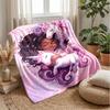 Girl Who Loves Spiders Theme blanket Lightweight Warm Flannel Blanket Decorative Throw Blanket for Home Decoration