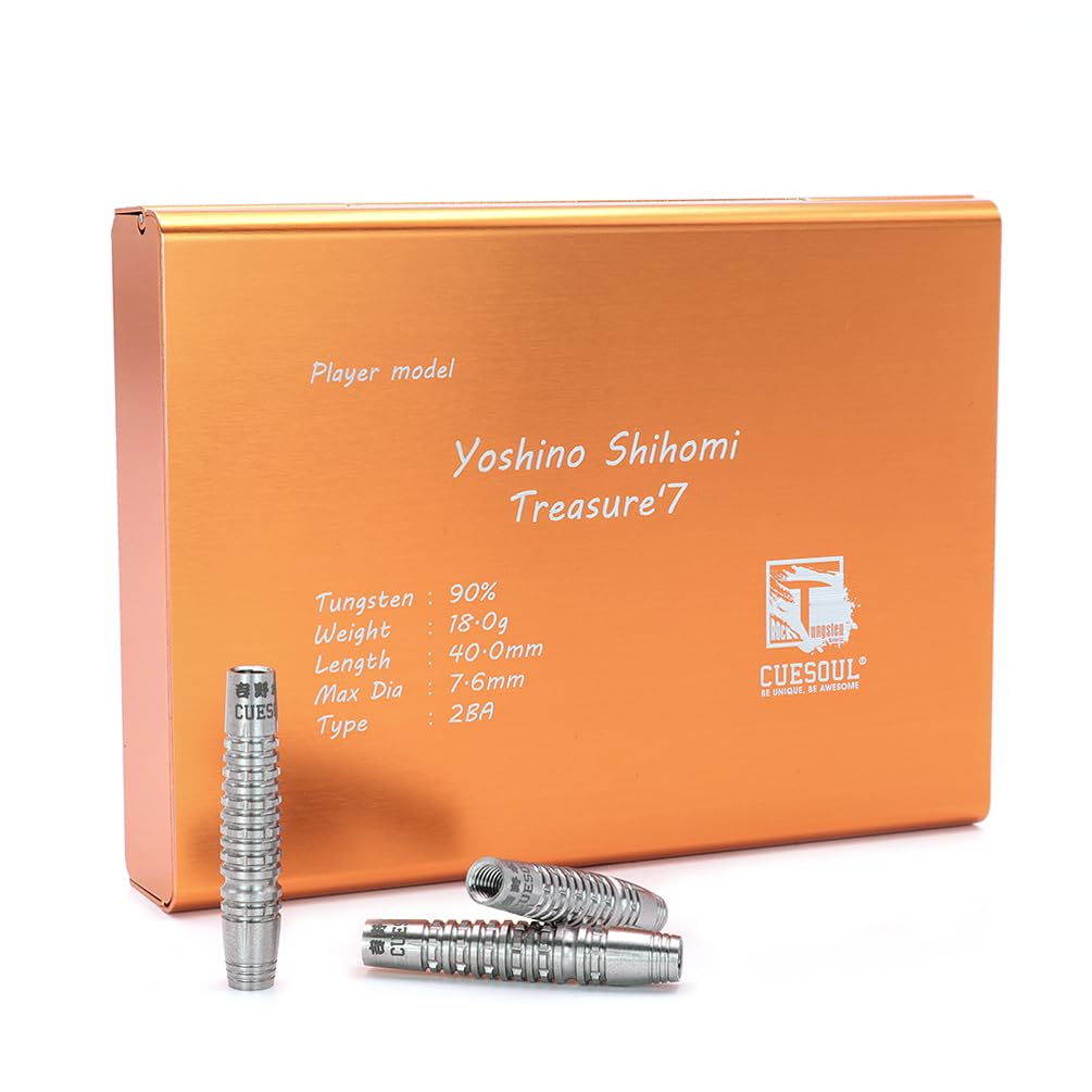 CUESOUL Yoshino Cloisonne Real Barrel Model Treasure Seven Soft Tip Tungsten Set of 3 Treasure'7 90% (CSDP-BS068)