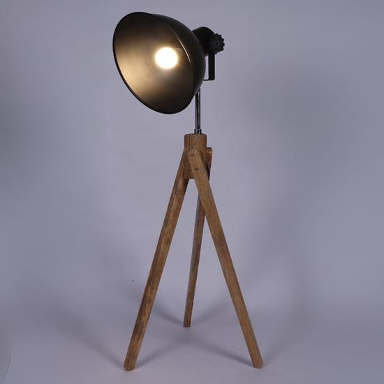 Напольный светильник 120 см из дерева манго, металлическая конструкция, несколько вариантов стиля для декора гостиной, спальни, домашнего офиса