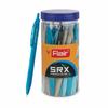 Flair SRX 0.7 мм Выдвижная шариковая ручка Упаковка-банка 1 x 25 Синие чернила Плавное письмо Треугольный захват Ручки для офиса и школы