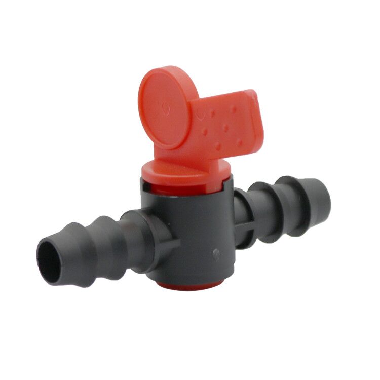 1 Pcs Valve With Double Barb Irrigation Water Flow Control Hose Connection Size 13mm Used To Homebrew Drip Irrigation System