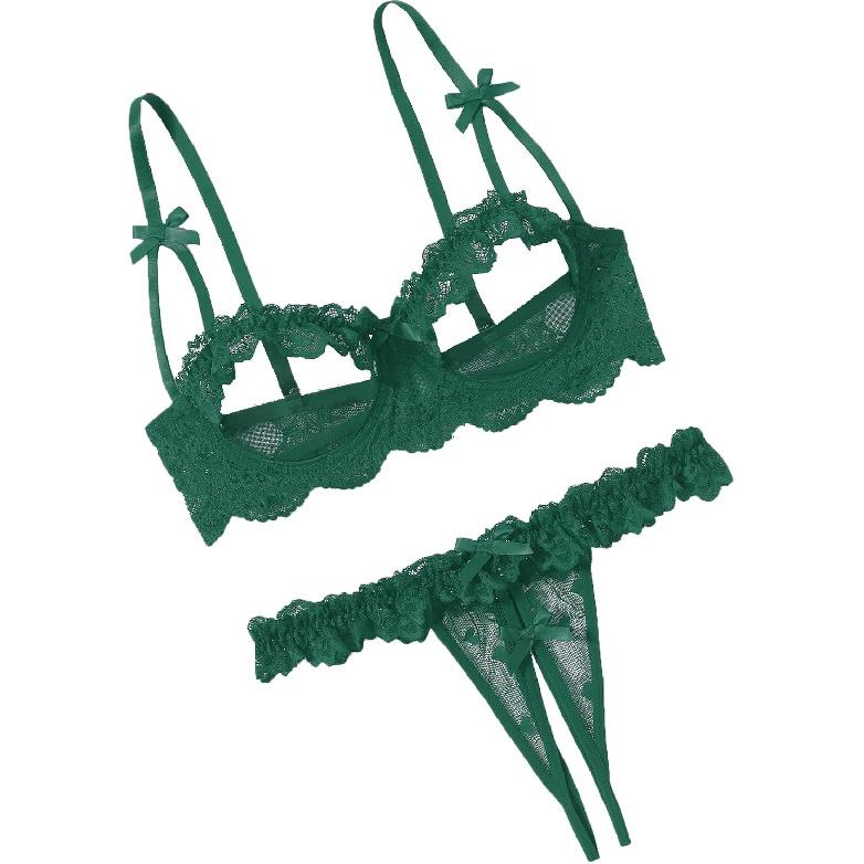 Avidlove Sexy Lingerie Set for Women Underwire Push Up Lace Bra and Panty