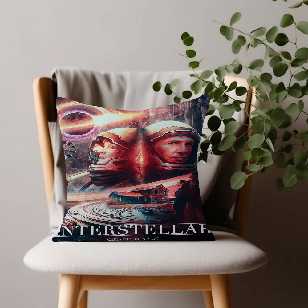 Interstellar Movie Cushion Cover Inches Farmhouse Decor Home Throw Pillow Covers for Couch Decorations
