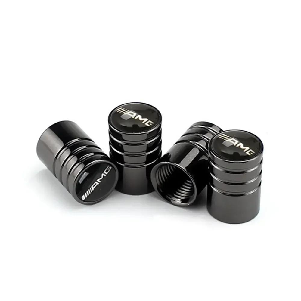 C200 E200 New 2025 For Mercedes Benz 4pcs Metal Plating Car Truck Bicycle Tire Valve Caps Rim Stem Cap Valves For Mercedes Benz