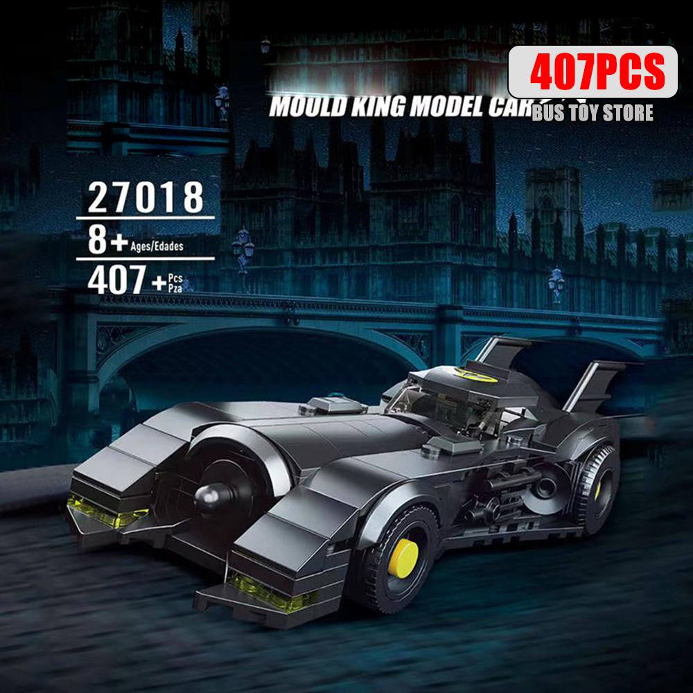 Mould King Famous Action Movie Bat Sports Car Model Building Block Desktop Ornament Children l Toy Boy Birthday Gifts 10020