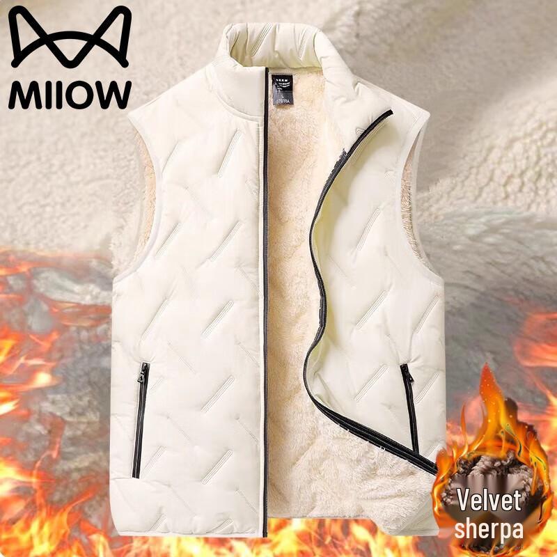 Мужской осенне-зимний жилет из овечьей шерсти Мао Жэнь