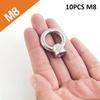 1/10 шт. кольцевая подъемная рым-гайка М8(5/16") Рым-болт Кольцо Резьбовая гайка Крепеж Подъемные принадлежности