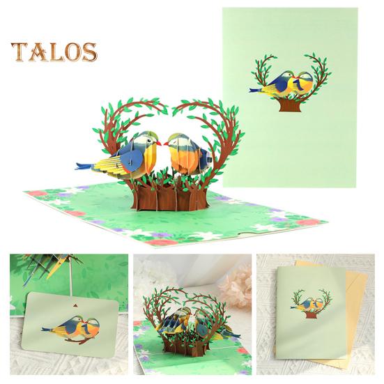 Открытка на день рождения с колибри, сделанная своими руками, объемная открытка с птицей и цветком, 3D-открытка на День матери, годовщина, День святого Валентина, поздравительная открытка для женщин