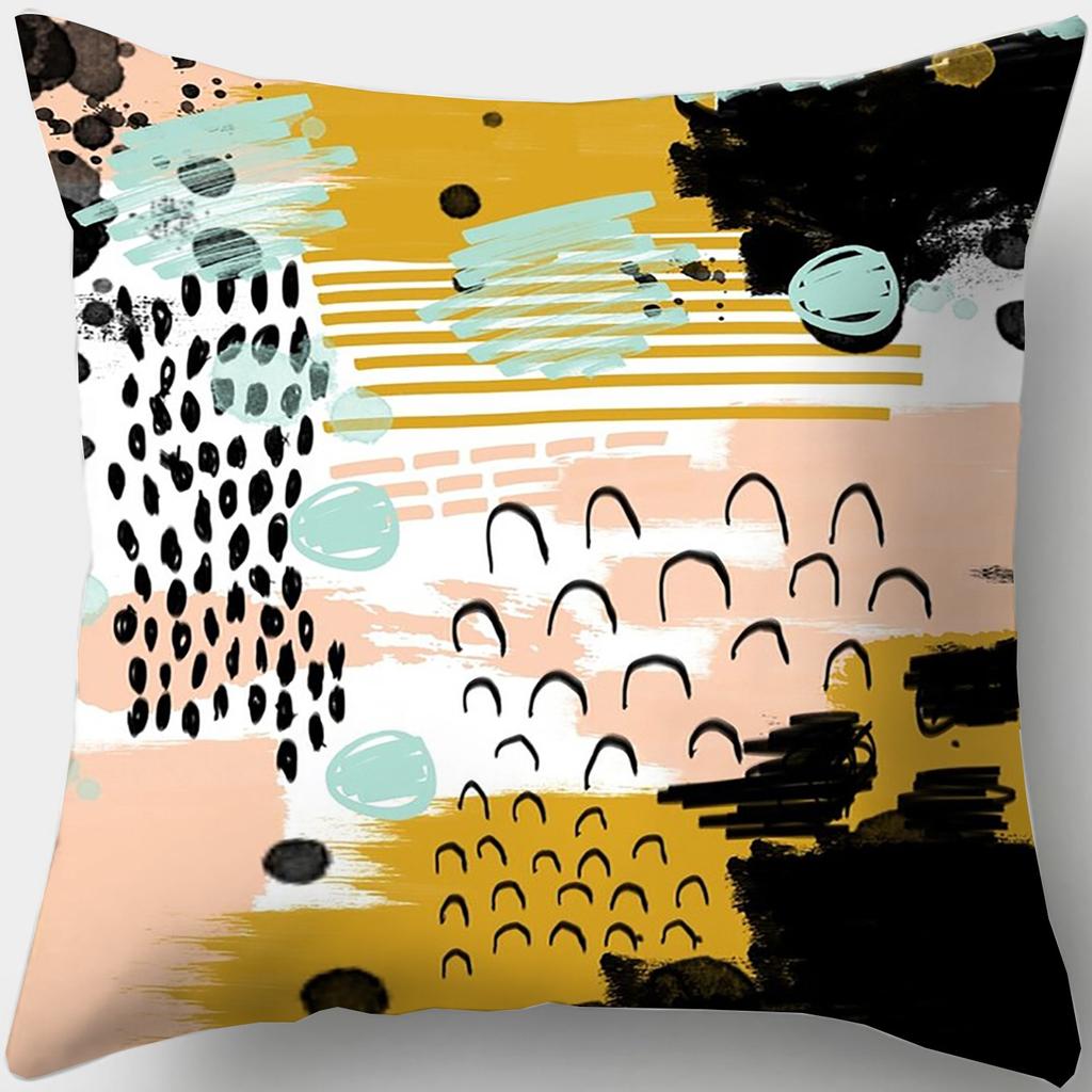 Персонализированная подушка для сна, наволочка в стиле масляной живописи, квадратная подушка для дивана, подушка для эркера в спальне, офис