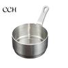 Small Stainless Steel Cooking Pot Sauce Cup with Handle Reusable Metal Dipping Cups High Temperature Resistant Condiment Server for Ketchup Appetizers