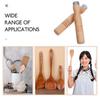 2Pcs Wooden Pan Handle Replacement, Beech Wood Handles for Kitchen, Heat-Resistant Non-Slip Grip for Frying Pans & Saucepans