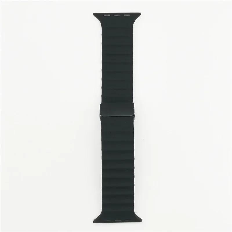 Ocean Strap for Apple Watch 10 9 8 7 Ultra Band 46mm 45mm 49mm 44mm 41/42mm Silicone Magnetic Sport Bracelet iWatch Series se 6