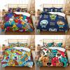 Three-Piece Cartoon Graffiti Digital Printing Polyester Children'S Bedding Home Textile