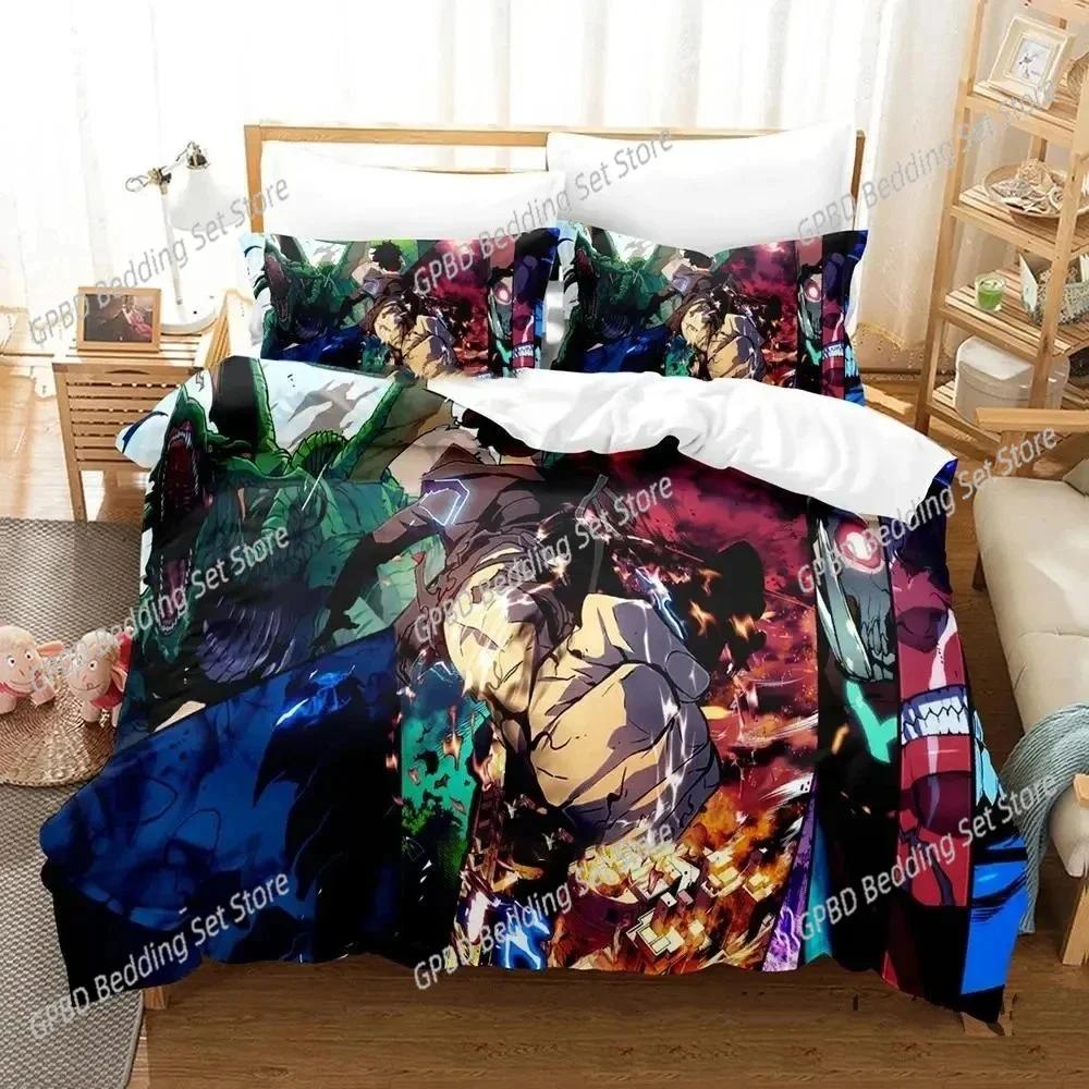 Comforter 3D Printed Anime Solo Leveling Bedding Set Bedroom Soft Modern S Comefortable And