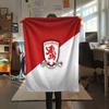 Middlesbrough FC Flannel Blanket, High quality Comfortable for All Seasons, Home Decor, Warmth and Comfort