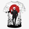 Summer Round Neck 3D Print Anime Pattern Top Fashionable Casual Short Sleeved Men's T-shirts