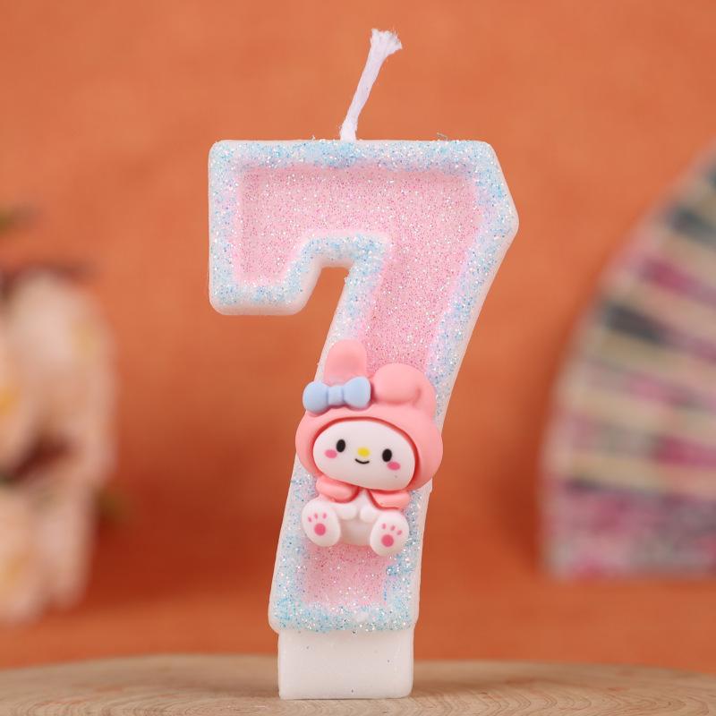 Cartoon Numbers Birthday Candles Cake Decoration Creative Handmade Candles Party Holiday