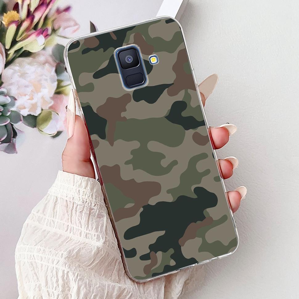 Чехол для Samsung Galaxy A6 2018 Роскошный Расписной Чехол Мягкий Силиконовый Чехол для Телефона Для Samsung A 6 A6 GalaxyA6 2018 Задняя Крышка Coque