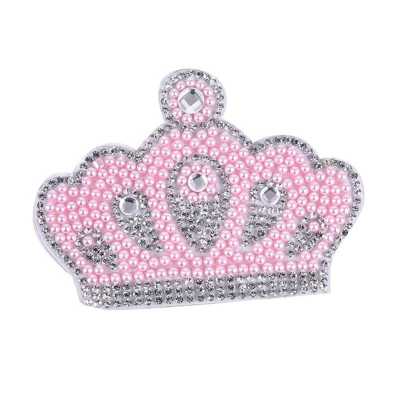 Лучшие нашивки Звездные мотивы Утюг на Сердце Горячая корона исправить Стразы Нашивки Кристалл Одежда Обувь Одежда Женщины Свадьба