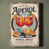 Антикварная металлическая вывеска CocktailClassics Aperol: Ретро Реклама Коктейлей - Водонепроницаемый Наружный Декор для Уличных Кафе и Бистро