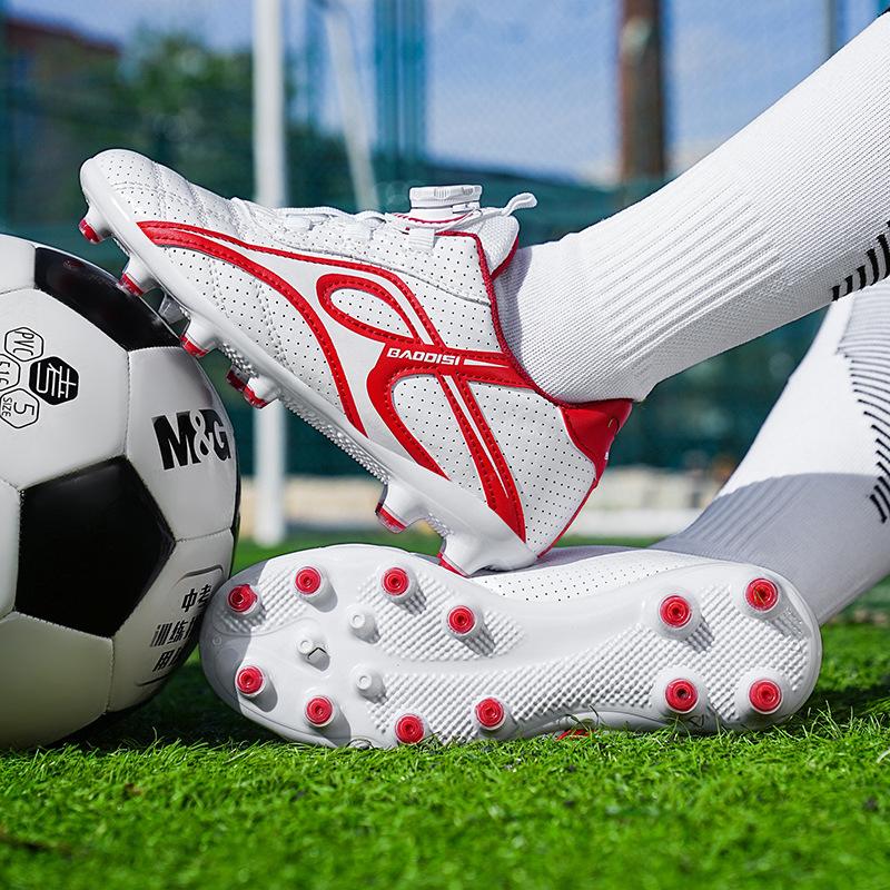 Choose buttons, long nails, broken nails TF youth students outdoor training shoes, children's breathable football shoes