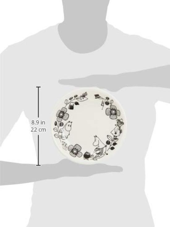 MOOMIN Plate Microwave and Dishwasher Moomin Nordic Day Wedding Made in "Moomin Valley" 6-Piece Set, Safe, Merchandise, Style, Mother's Gift, Gift,