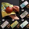 Китайские настольные коврики, окрашенные толстые кухонные полотенца, высококачественные аксессуары для чайного сервиза, супер впитывающие вещества