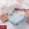 5Pcs/Set Women Panties Low Rise Briefs Female Lingerie Cotton Underwear Breathable Panties M-XL Underpants