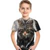 Kids T-shirts O Neck Tops Polyester Casual Sportwear Comfortable Tees Short Sleeve 3d Print T Shirt
