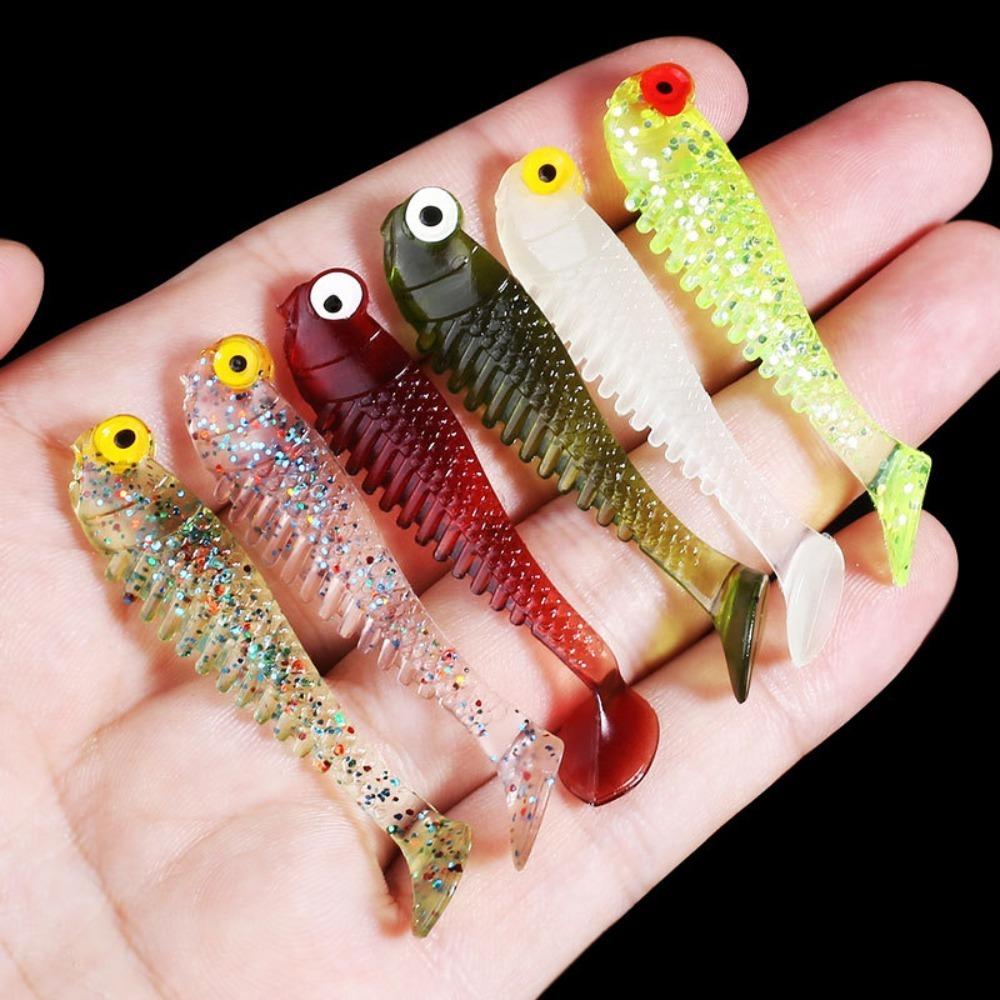 Fishing Bait For Bass Tackle Wobbler Swimbaits Luminous Fishing Lure Worm Artificial Silicone Bait