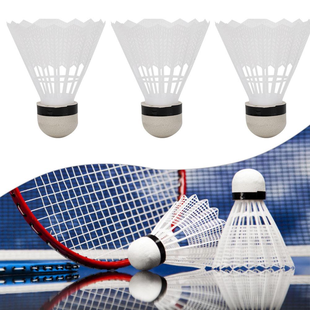 6 шт. Пластиковые воланы Тренировочные Бадминтонные Соревнования для Спорта на Открытом Воздухе и в Помещении Белые