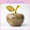 Фигурка яблока из смолы и кристалла для декора дома и офиса Подарок для подростков и коллекционеров